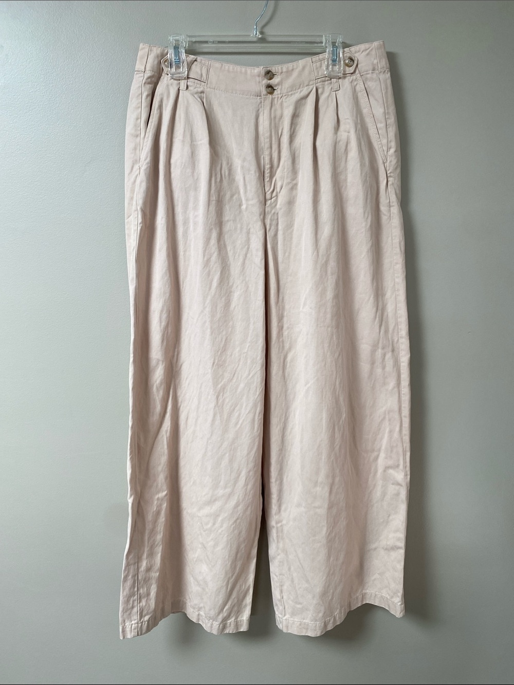 Madewell The Harlow High rise wide leg trouser pants size 14